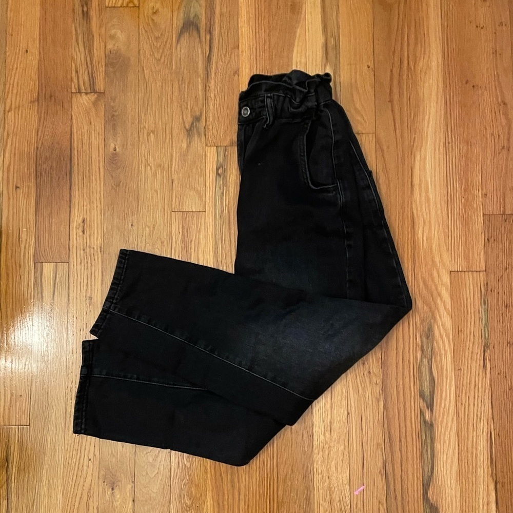 Zara Washed Black Jeans Size 0
